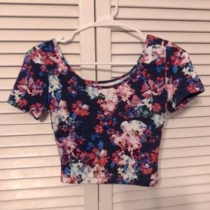 Floral crop top